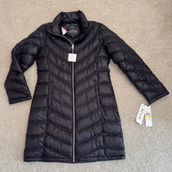 Black Calvin Klein Packable Down Blend Puffer - Women's Medium - Picture 1 of 8
